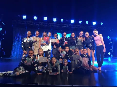 a group of people on a stage