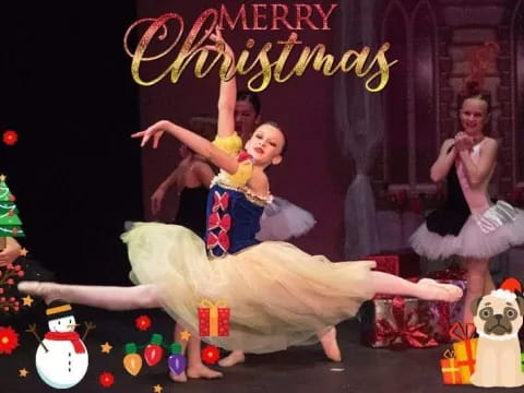 a group of people dancing