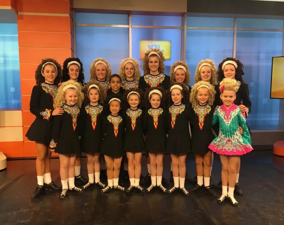 a group of girls in clothing