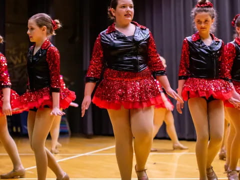a group of women dancing
