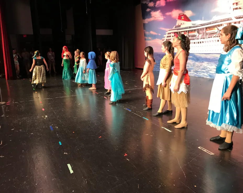 a group of people dancing