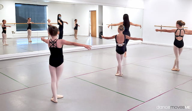 a group of women exercising