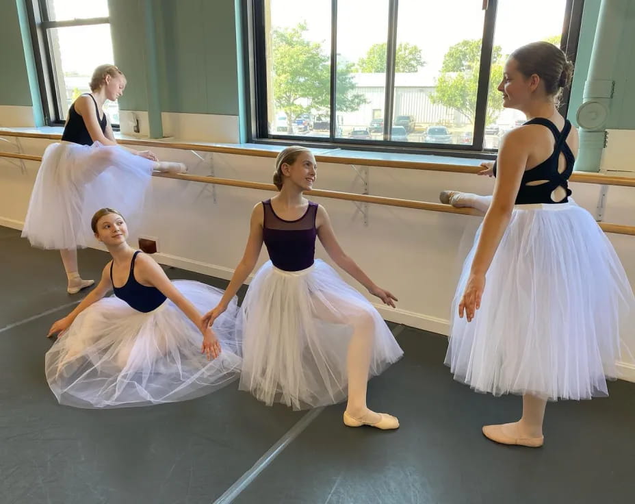 a group of women dancing
