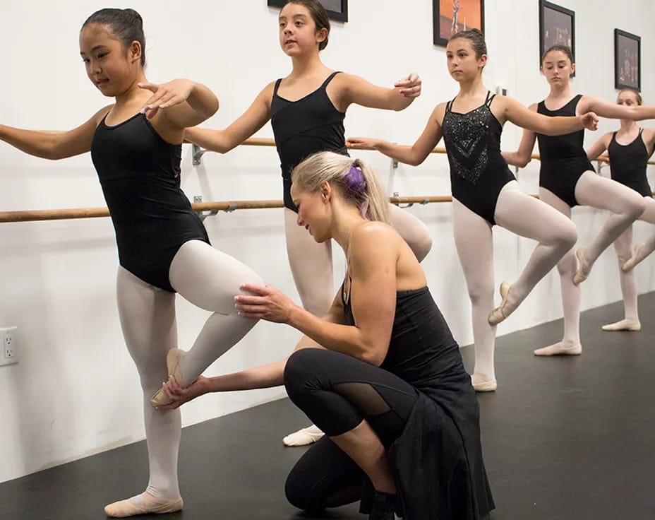 a group of people dancing