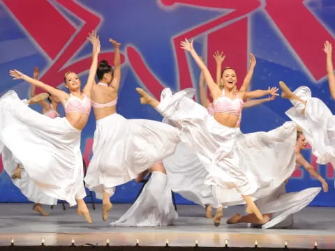 a group of people dancing