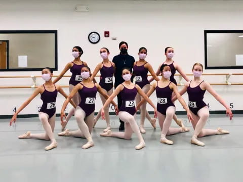 a group of women dancing