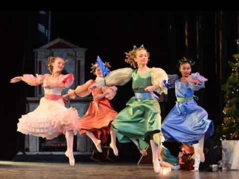 a group of women dancing