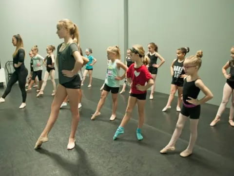 a group of women dancing
