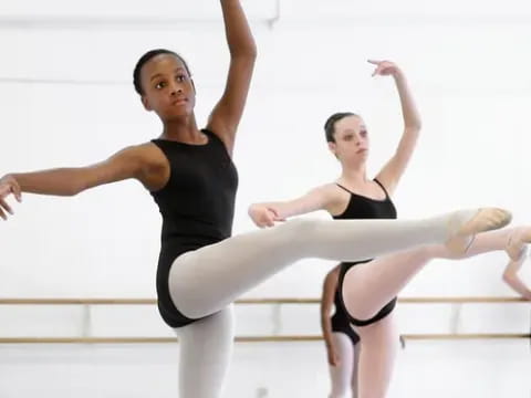 a group of people exercising