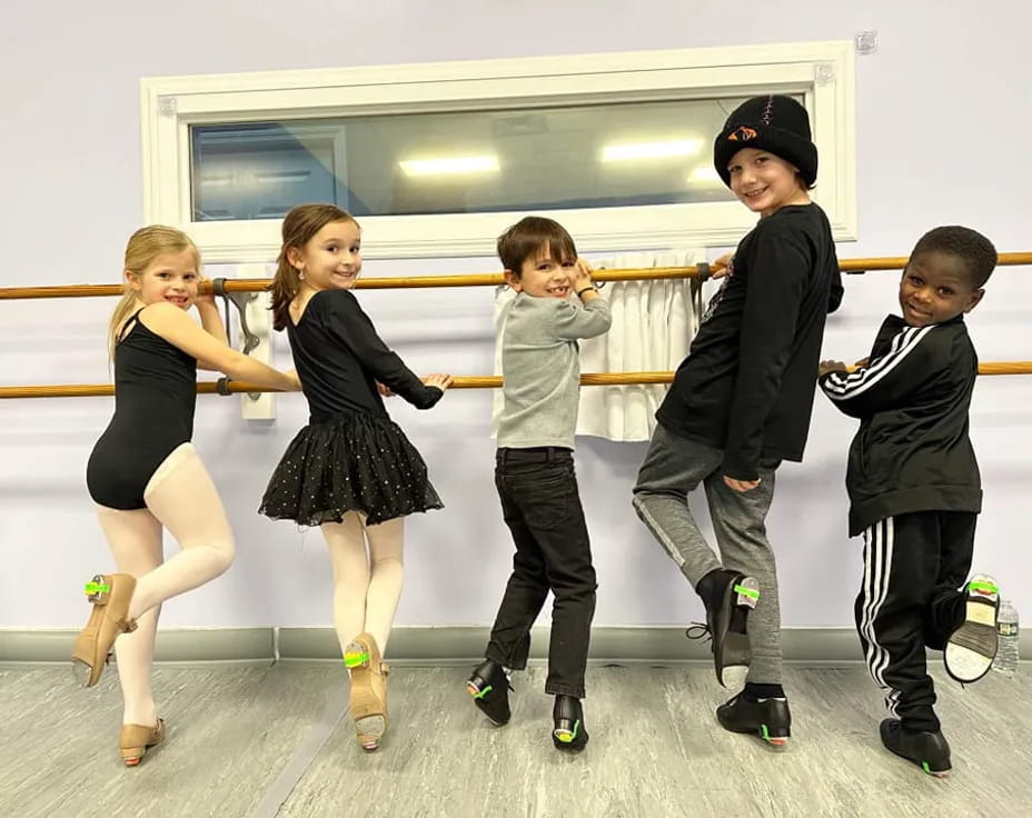 a group of people dancing