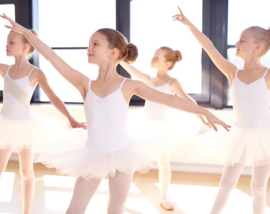 a group of girls dancing