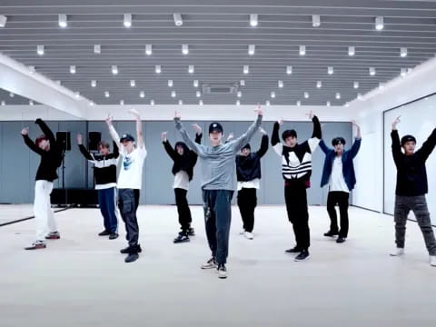 a group of people dancing