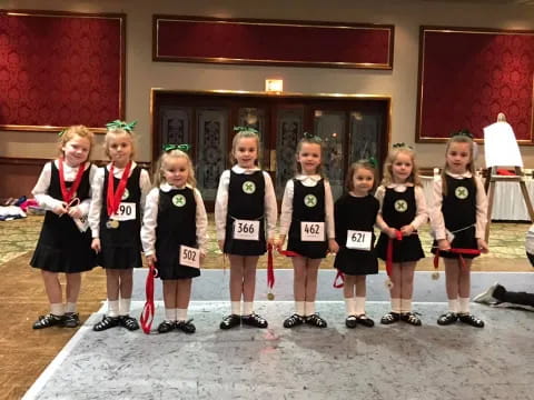 a group of girls in uniform
