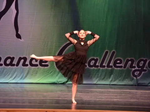 a person dancing on a stage