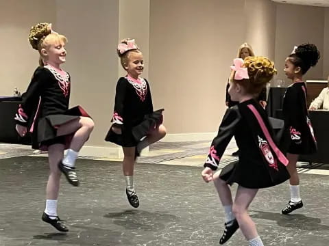 a group of girls in uniforms