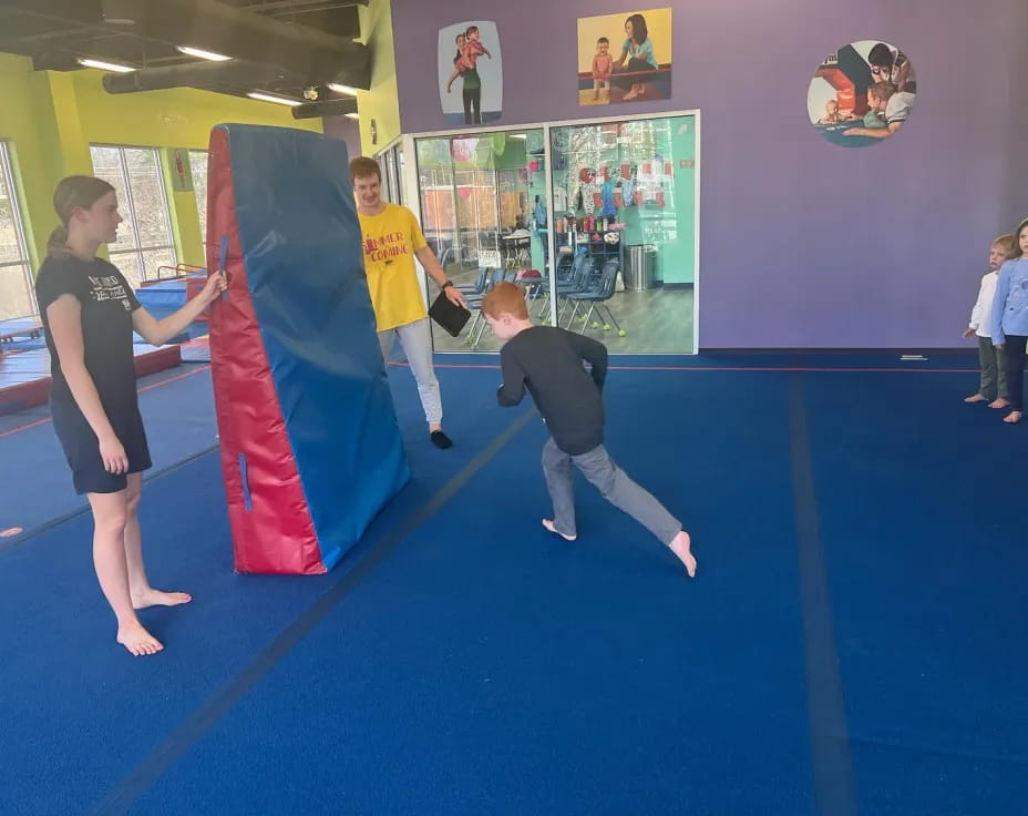 a group of children dancing