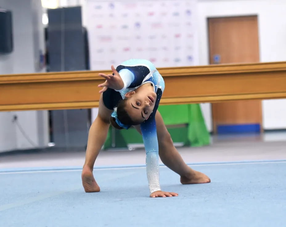a baby crawling on the floor