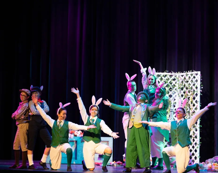 a group of people on a stage