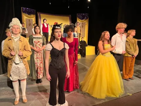 a group of people in clothing