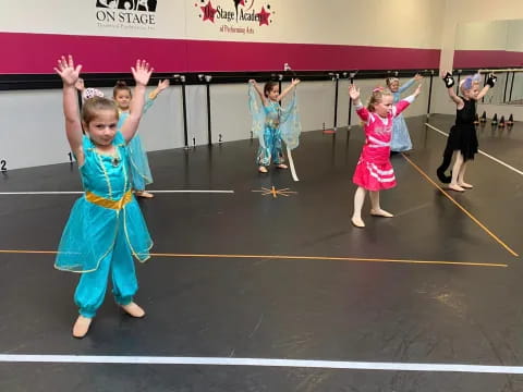 a group of children in a gym