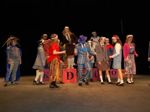 a group of people on a stage