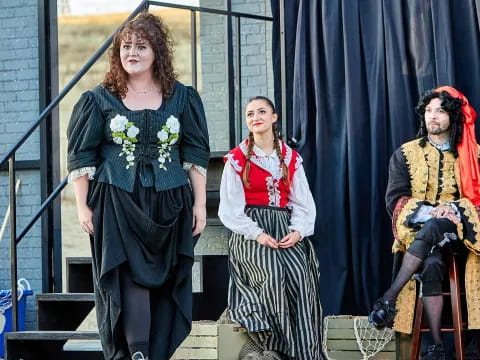 a group of people on a stage