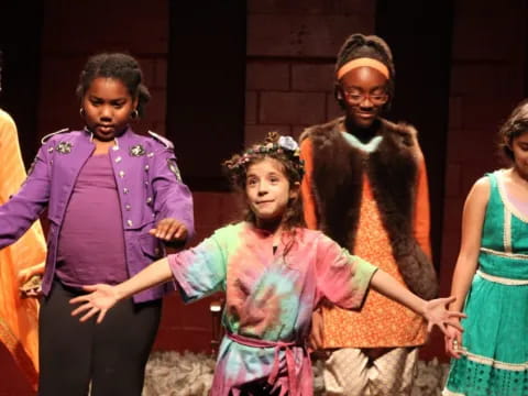 a group of people dancing