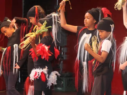 a group of people in clothing