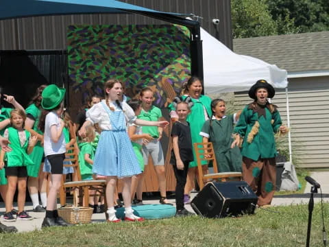 a group of children in clothing