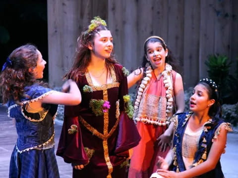 a group of women in traditional dress