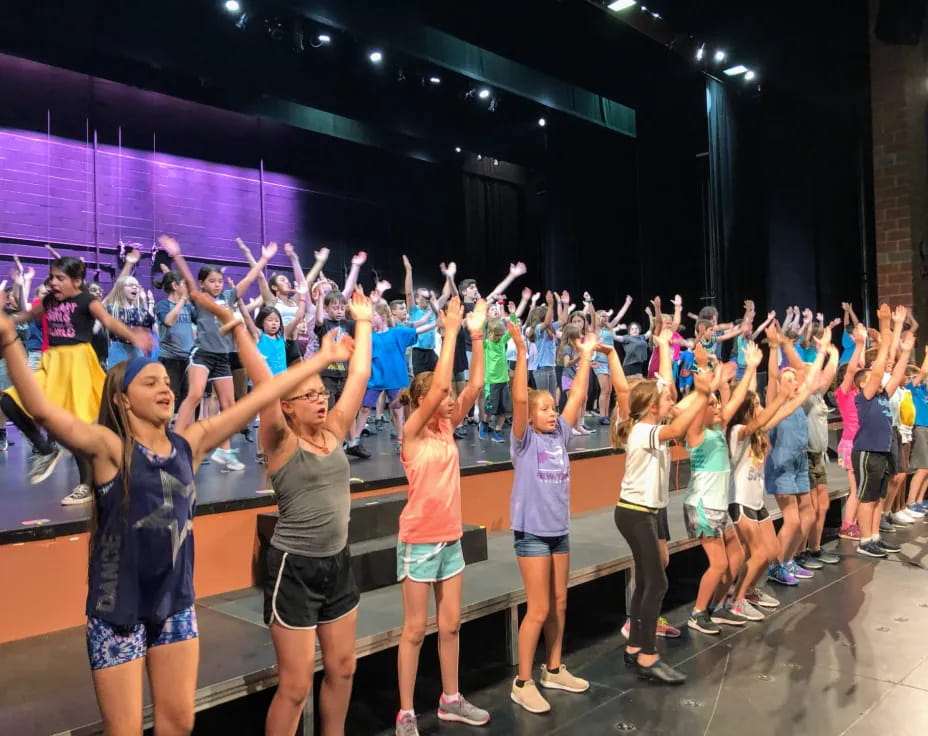 a group of people dancing