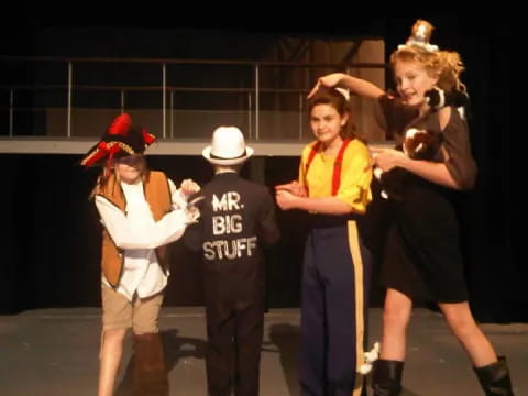 a group of people dancing