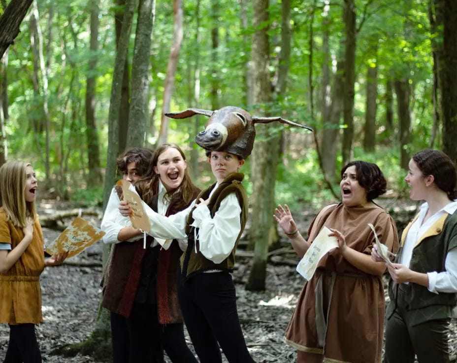 a group of people in garment