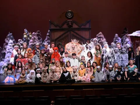 a group of people on a stage