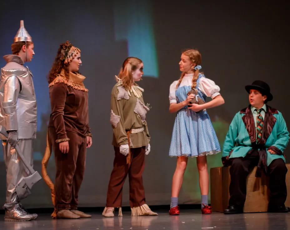 a group of people on a stage