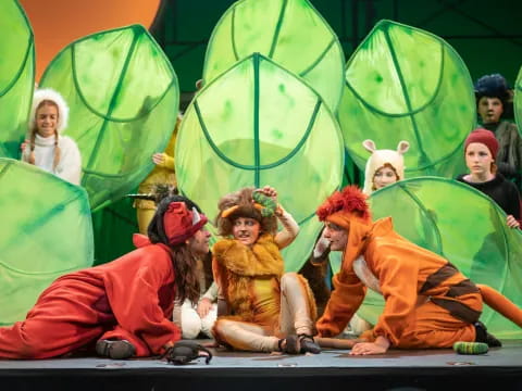 a group of people in clothing