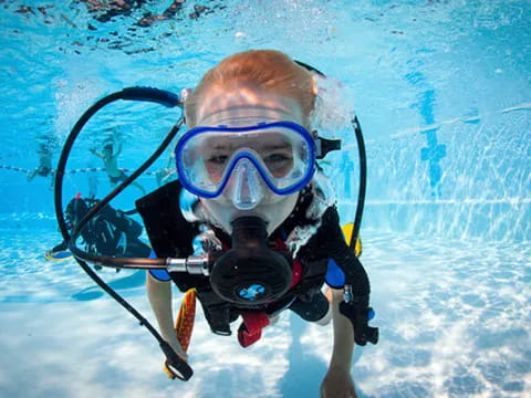a person wearing scuba gear
