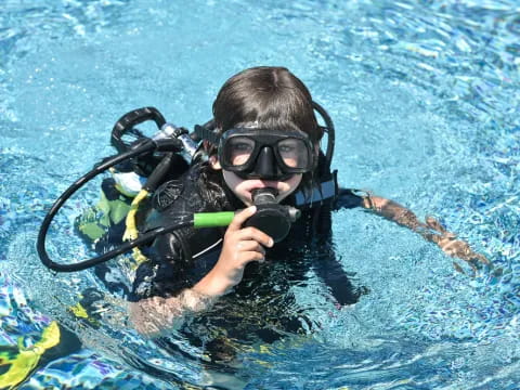 a person wearing scuba gear