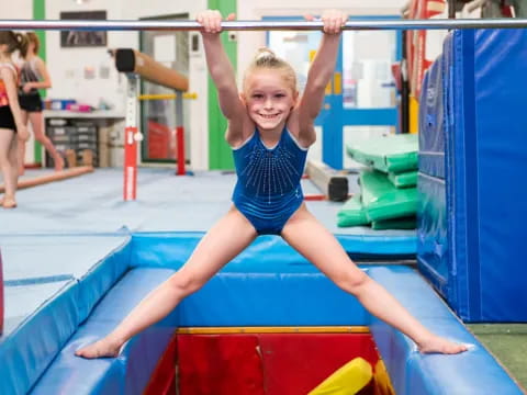 a girl doing a yoga pose