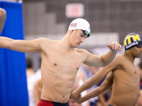 a man in a white hat