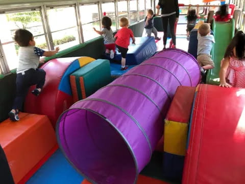children playing on a playground