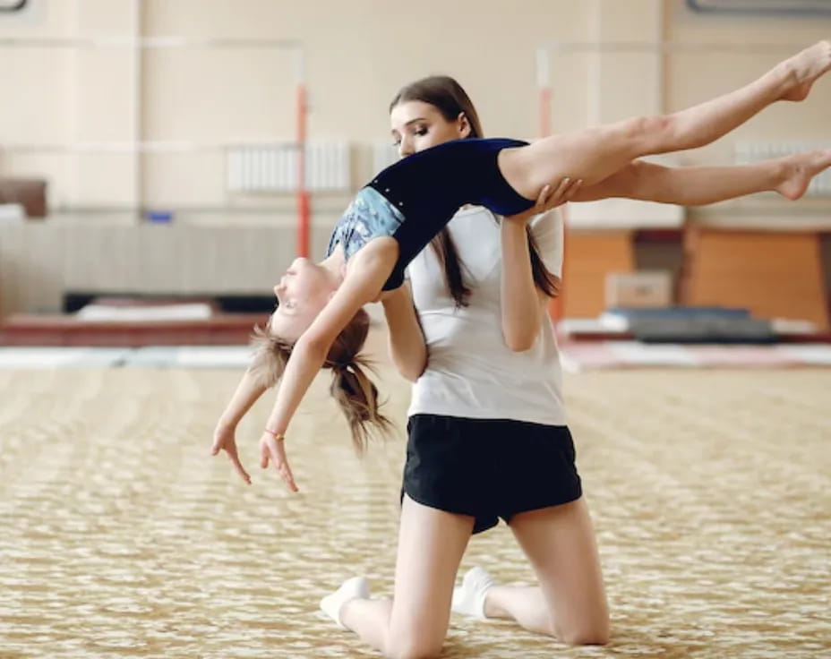 a couple of women dancing