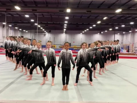 a group of people dancing