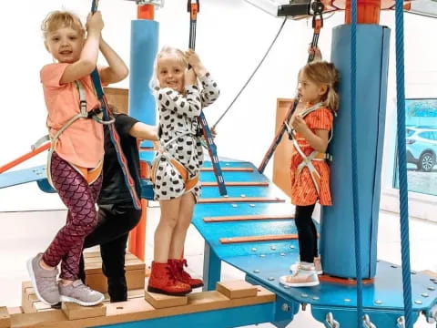 a group of children on a playground