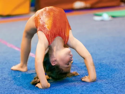 a person doing a push up