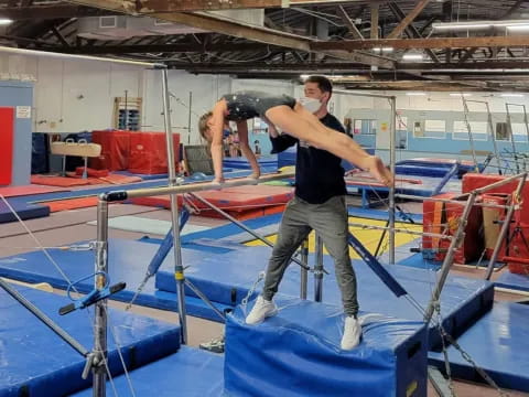 a man working out in a gym
