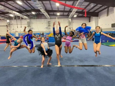 a group of people dancing