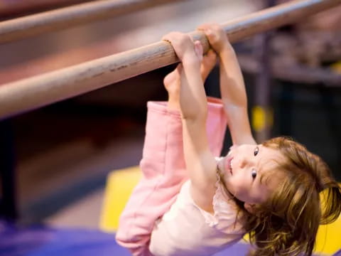 a girl doing a plank