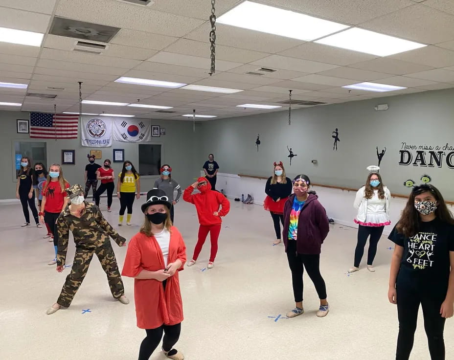 a group of people in clothing