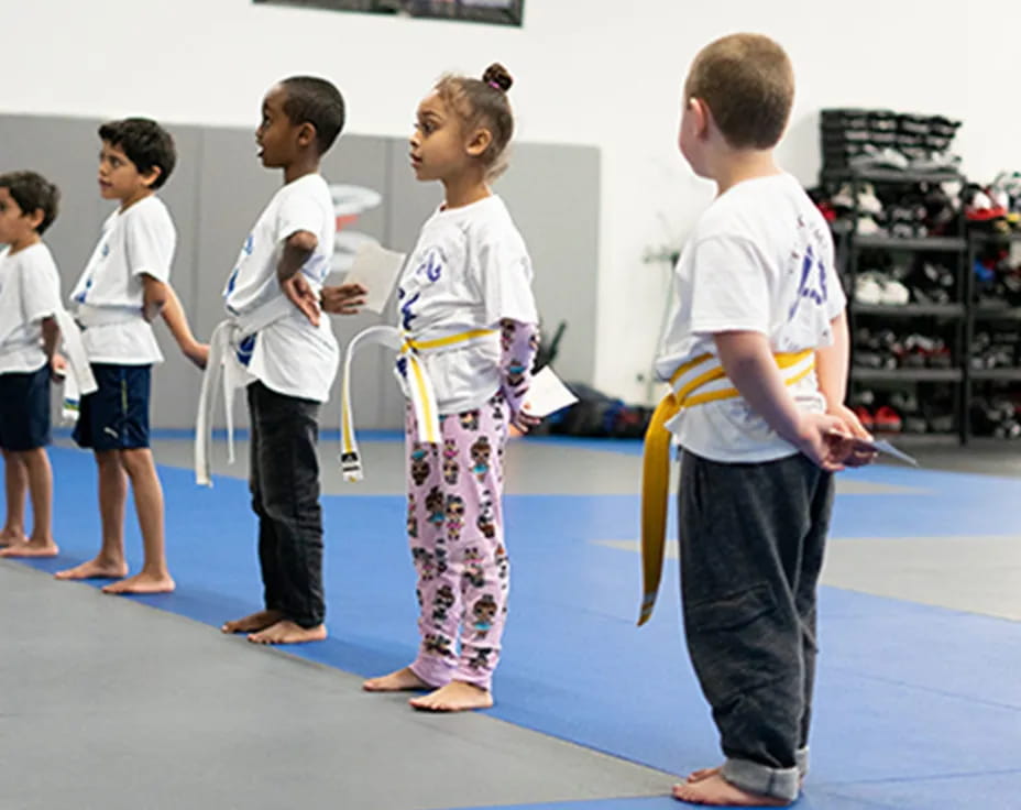 a group of children in a classroom